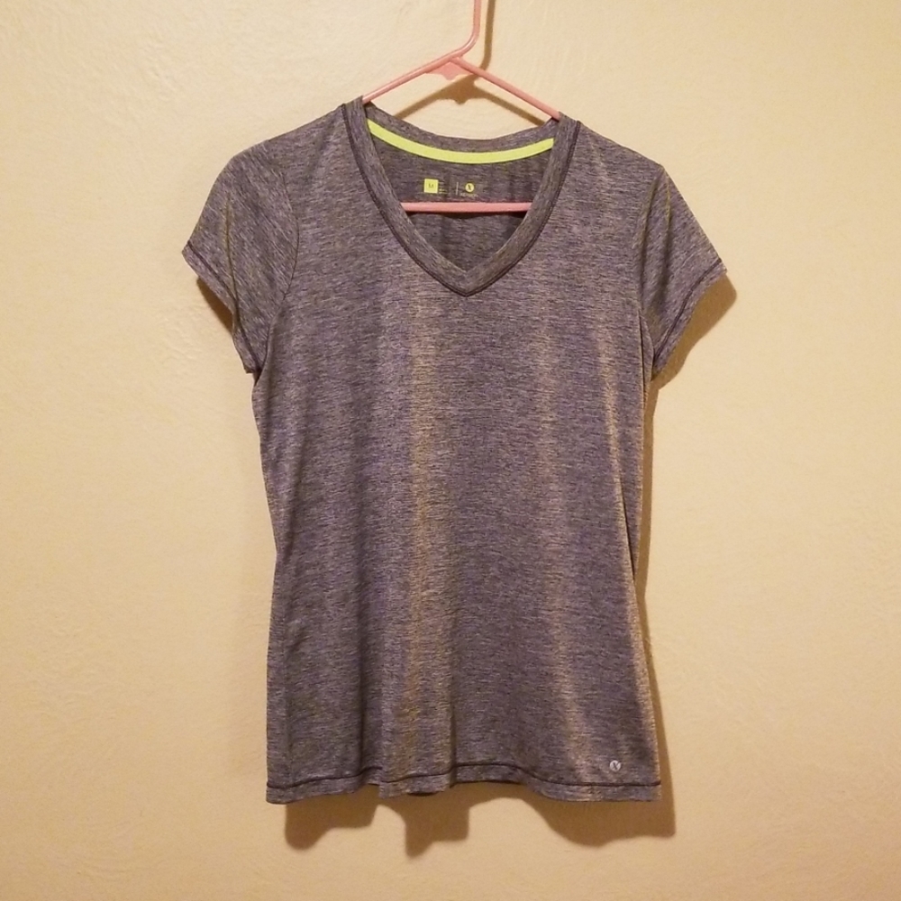 Gray workout top
